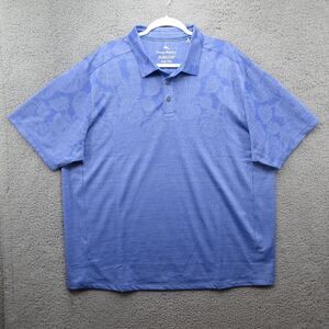 Tommy Bahama Island‎ Zone Printed Polo Shirt Mens 1XLB Palm Coast Tropical Golf